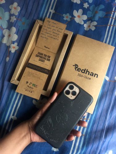 Customer photo review of Eco Friendly iPhone 11 Pro Phone Case - Our Planet in Charcoal Black