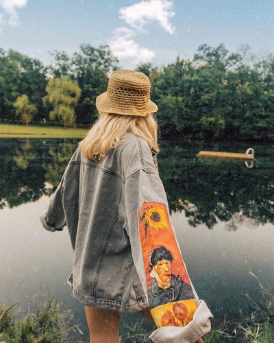 Customer photo review of Van Gogh Denim Jacket