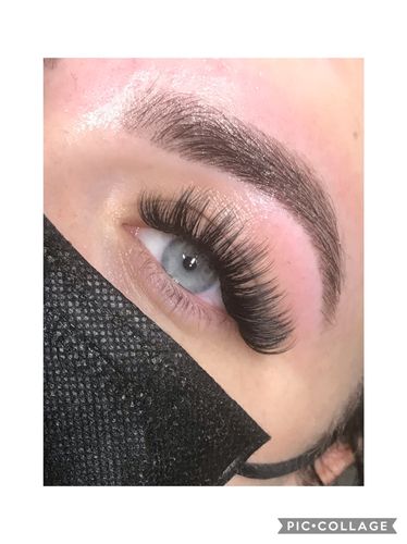 Customer photo review of 0.07 Easy Fan Russian Volume Cashmere Lashes (16 lines)