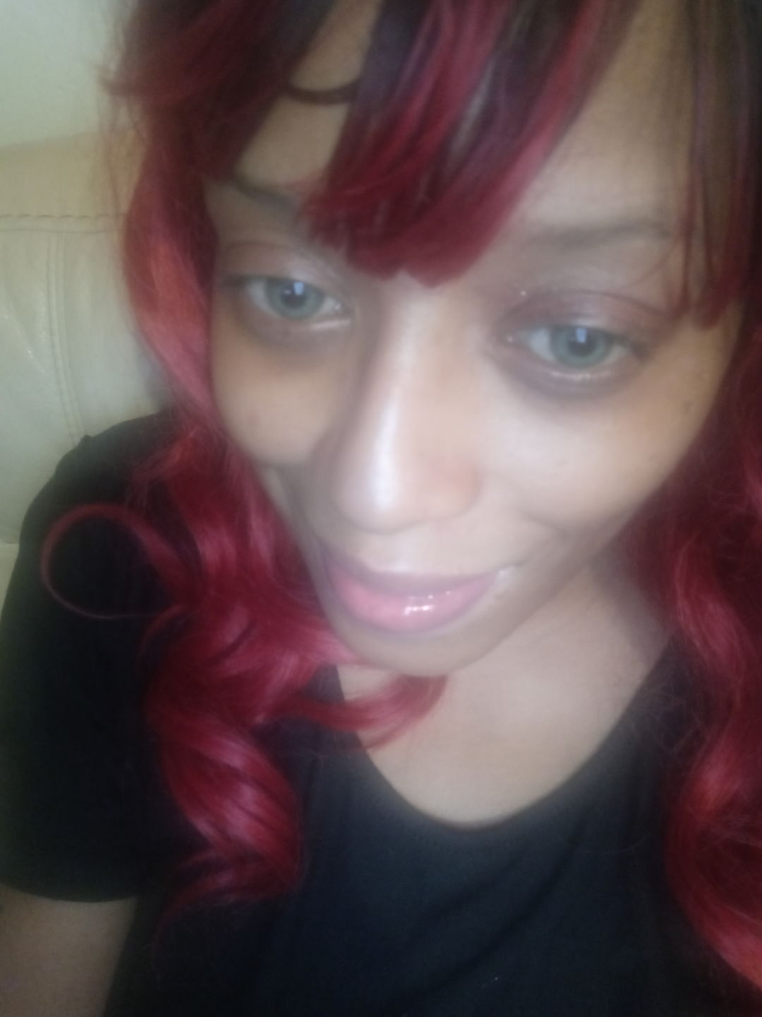 Customer photo review of Wildcat Green Prescription Colored Contact Lenses