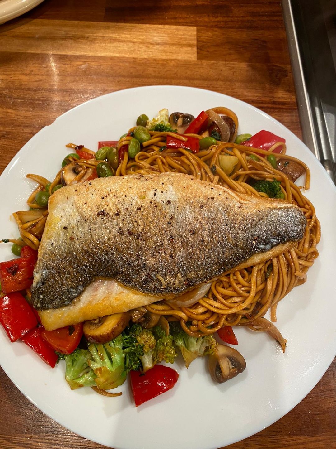 Customer photo review of Sea Bass fillet