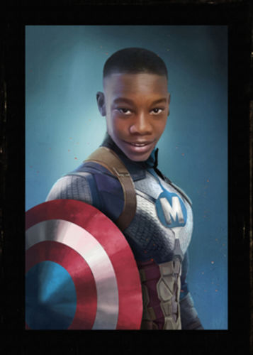 Customer photo review of The Blue Captain - Custom Poster