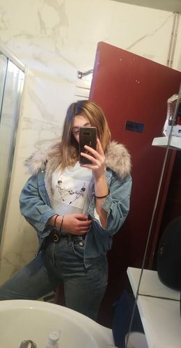 Customer photo review of Veste en Jean Belly