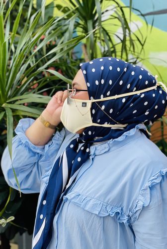 Customer photo review of Face Mask Marble Series