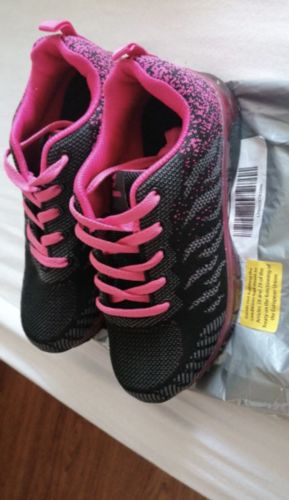 Customer photo review of Casual, Stylish and Comfortable flat walking sneakers for women