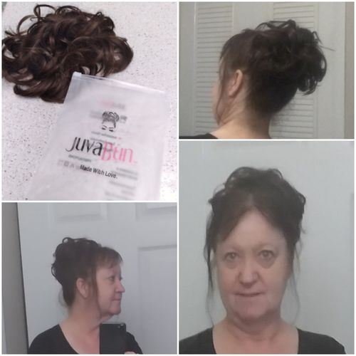 Customer photo review of JuvaBun Messy Bun