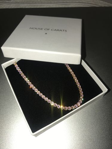 Customer photo review of Baby Pink Tennis Chain