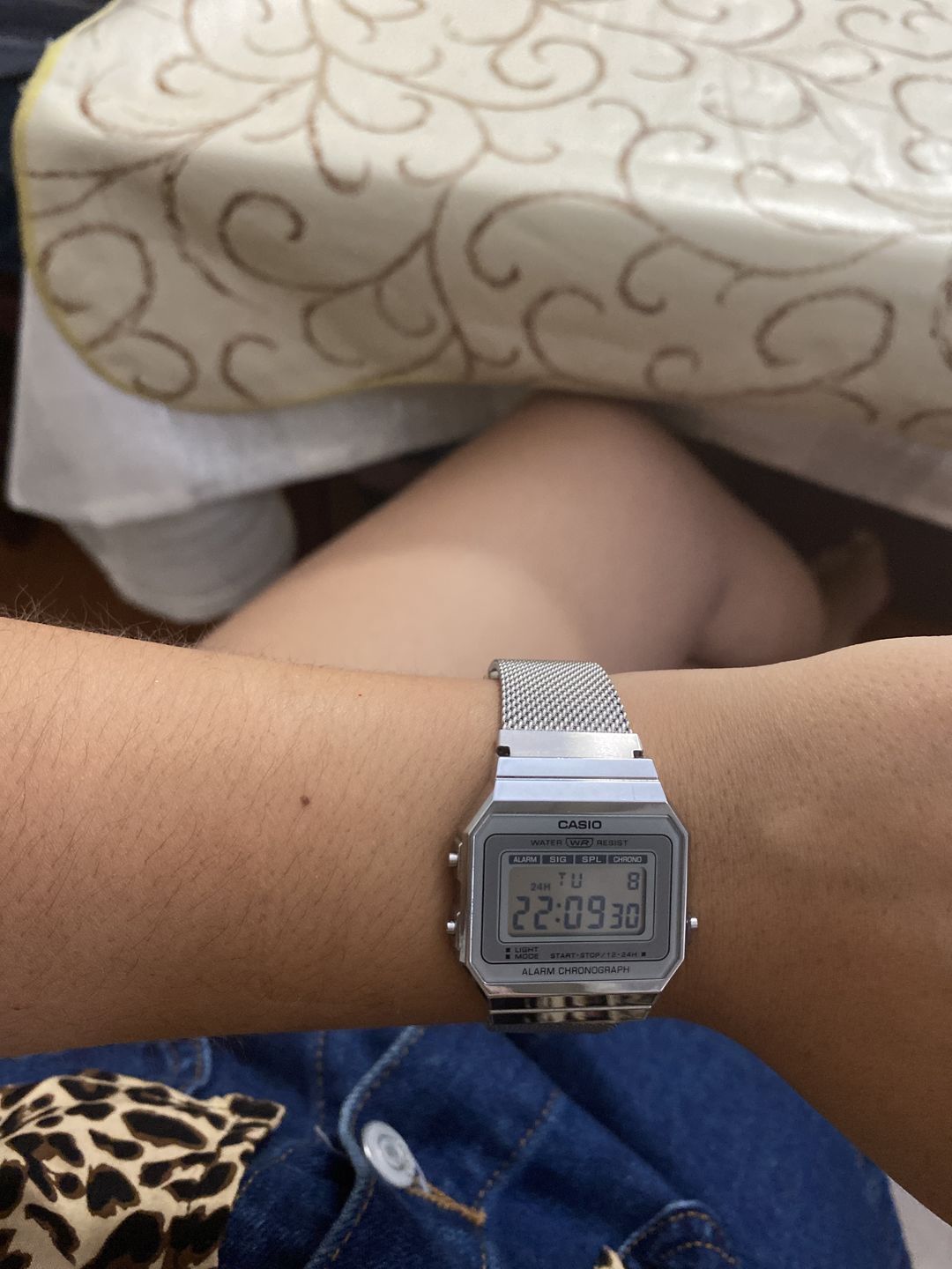 Customer photo review of Reloj Casio Vintage A700WM-7ADF Plateado Milanese Slim