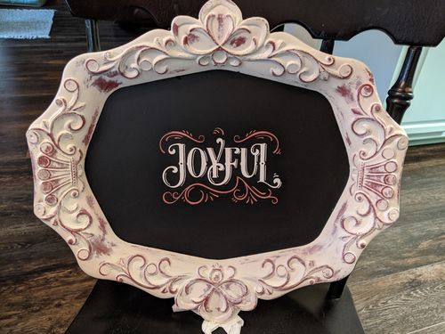 Customer photo review of Peace and Joy - ChalkArt