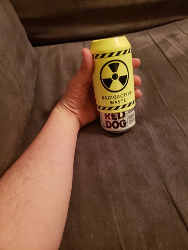 Customer photo review of Beersy 16 oz Spartan Black Energy Silicone Sleeve Hide a Beer