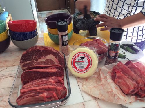 Reseña con foto de un cliente sobre Arrachera Marinada
