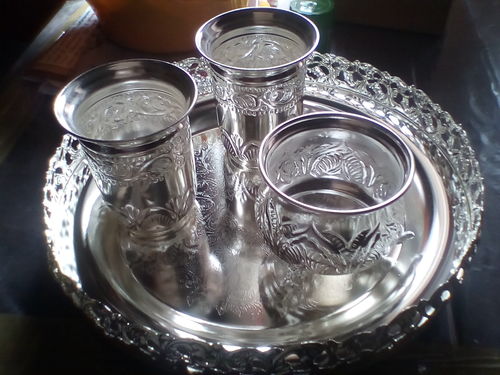 Customer photo review of Imported Pooja Plate WGS010