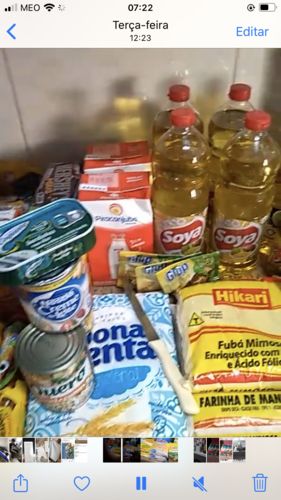 Customer photo review of Cesta Básica Família Premium