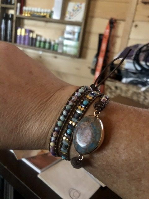 Customer photo review of Intense Emperor Jasper Wrap Bracelet