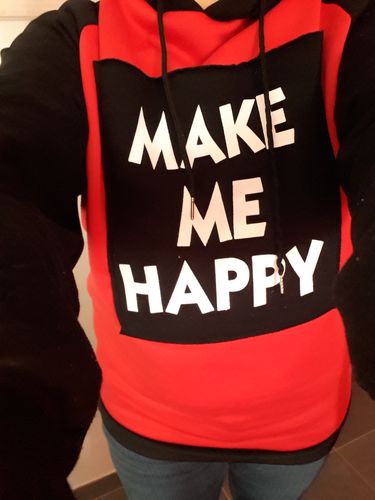 Customer photo review of Hoodie MAKExMExHAPPY™