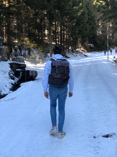 Customer photo review of Leder Rucksack - vegan