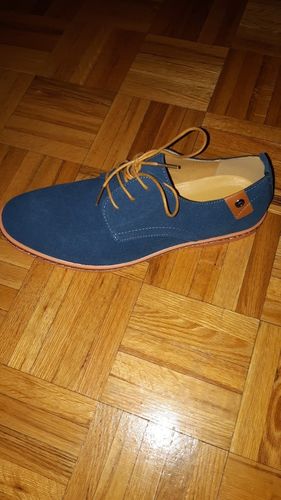 Customer photo review of Suede Leather Mens Casual Shoes