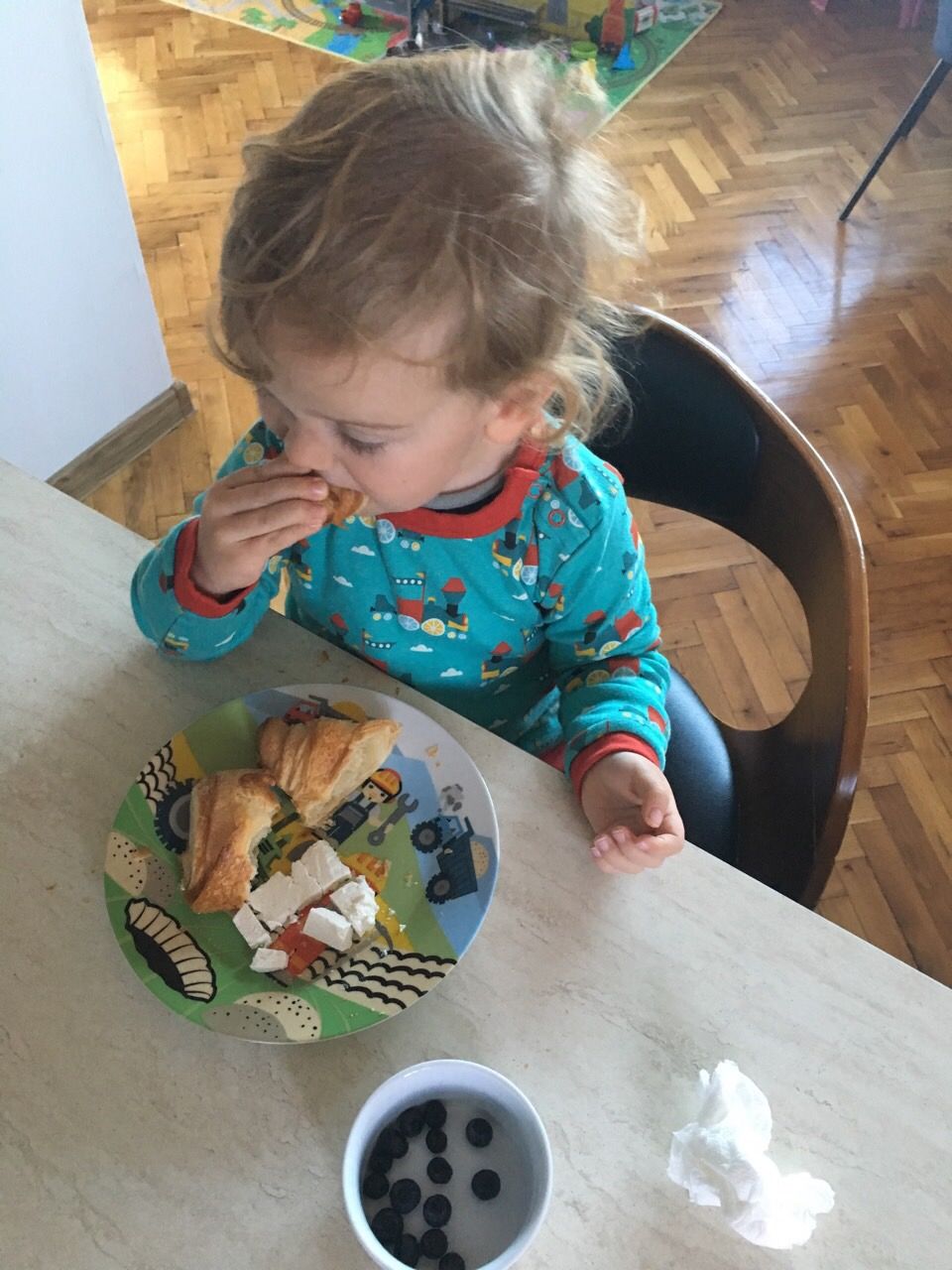 Customer photo review of Sky Train Long Sleeve Tee