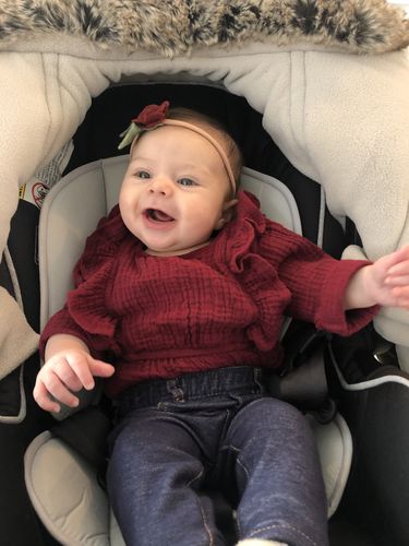 Customer photo review of Vintage ruffle romper