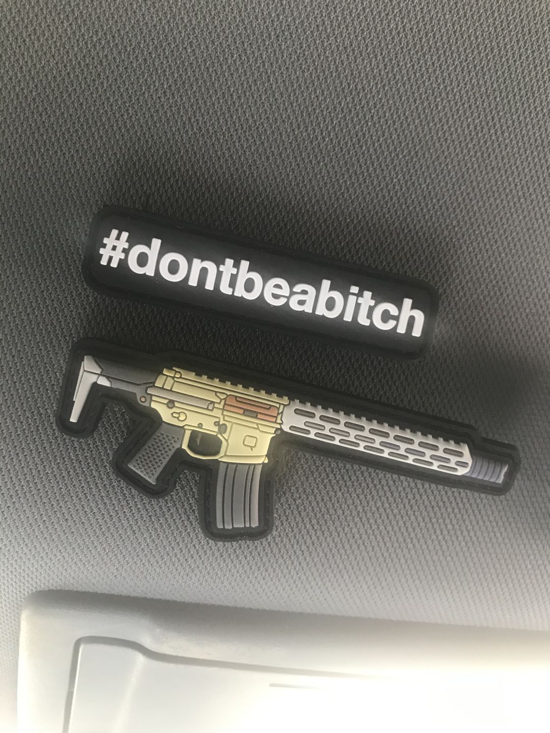 Customer photo review of Q Honey Badger Patch