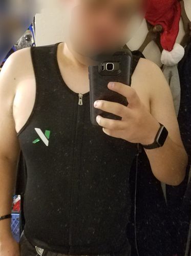 Customer photo review of Men's Zipper Neoprene Sauna Vest