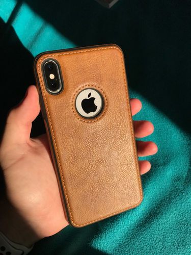 Customer photo review of Slim PU Leather Case for iPhone