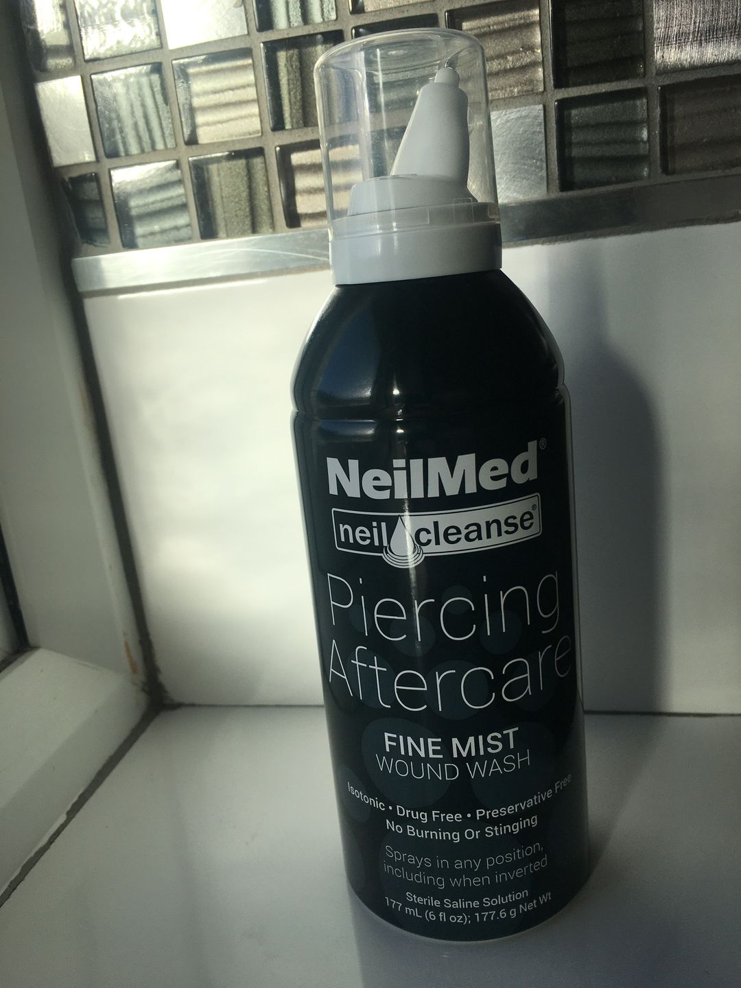 Customer photo review of NeilMed Sterile Saline Piercing Aftercare