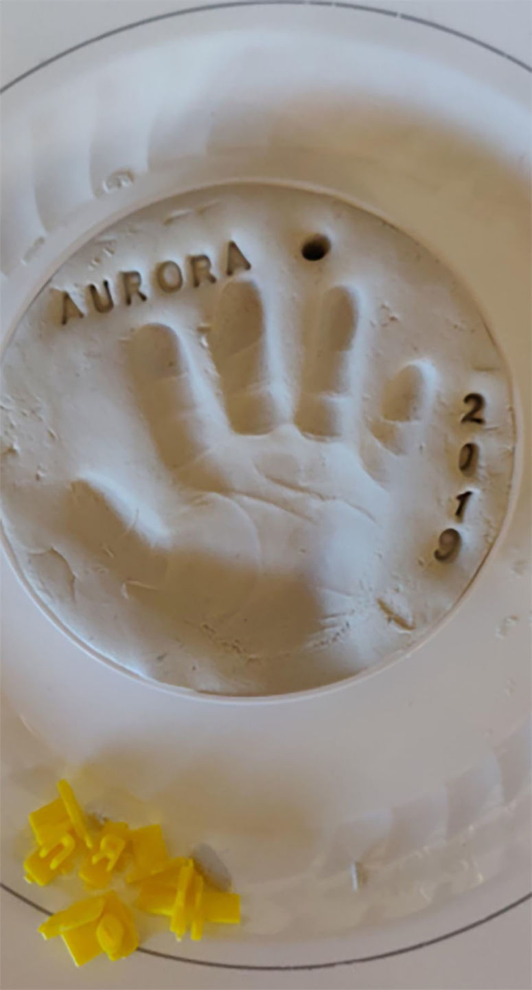 Customer photo review of Baby Handprint Keepsake Ornament