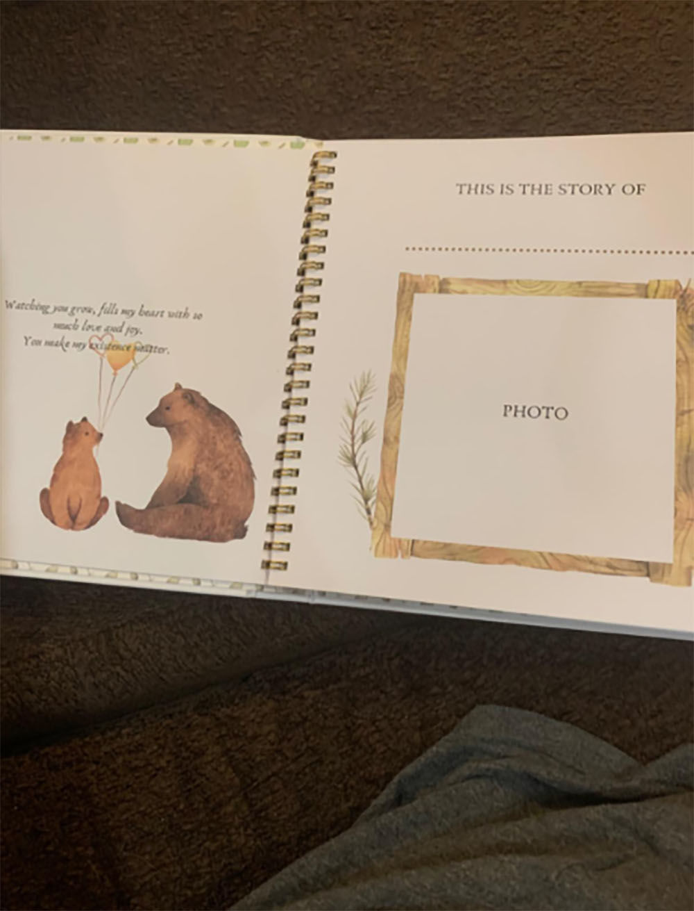Customer photo review of Baby First Years Memory Book