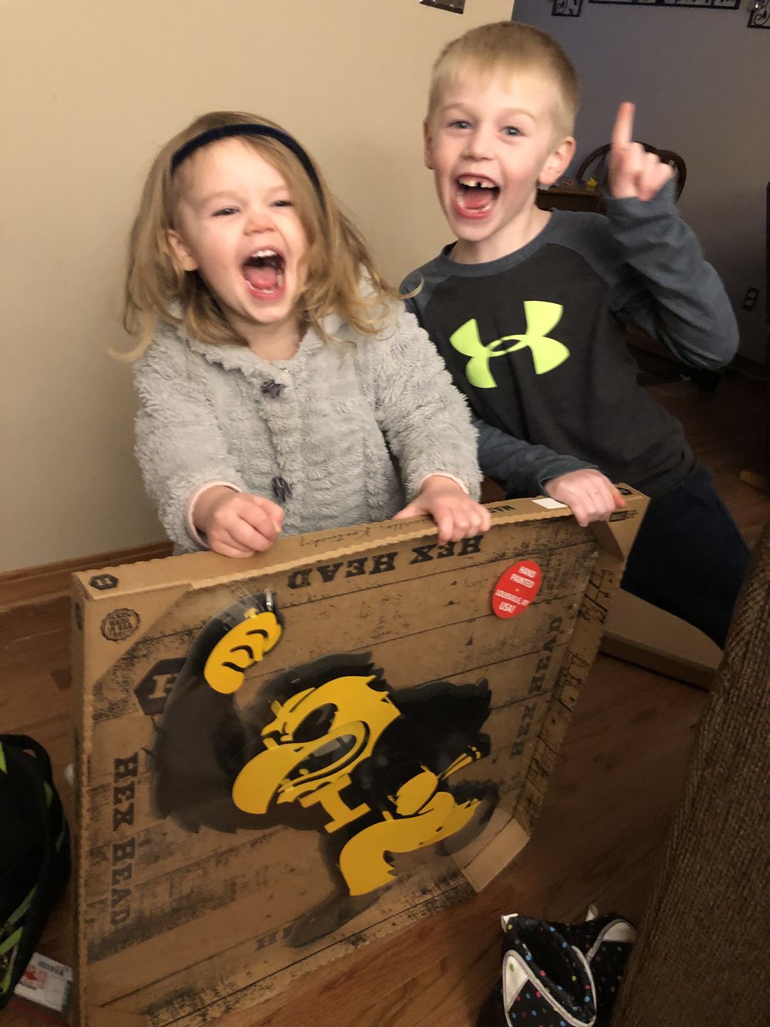 Customer photo review of University of Iowa Mascot HERKY