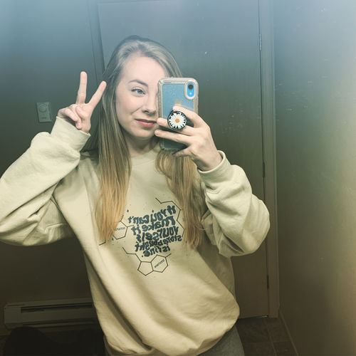 Customer photo review of If You Can't Make It Yourself, Store Bought Is Fine (Shop Sundae x NAMI) -- Sweatshirt
