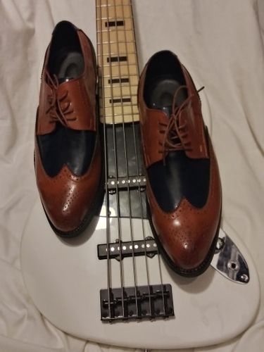 Customer photo review of Fashion Hollw Brogue Leather Formal Dress Shoes