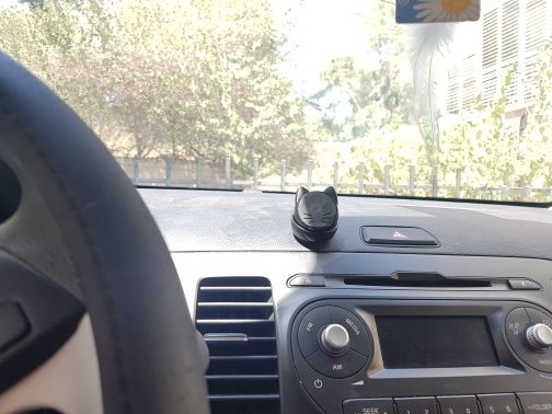Customer photo review of Meow Magnetic Phone Holder