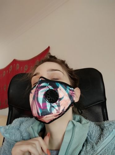 Customer photo review of Performance Activated Carbon Single & Dual Valve Sports Masks