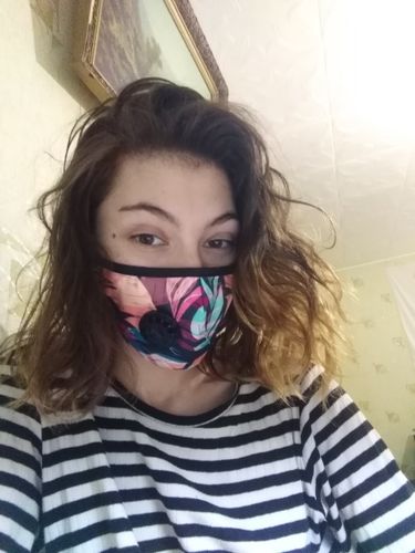 Customer photo review of Performance Activated Carbon Single & Dual Valve Sports Masks