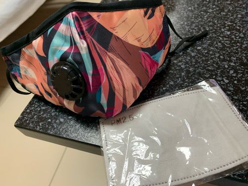 Customer photo review of Performance Activated Carbon Single & Dual Valve Sports Masks