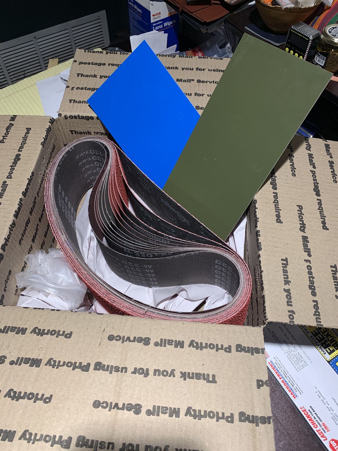 Customer photo review of 4" x 36" Sanding Belts for Stock Removal