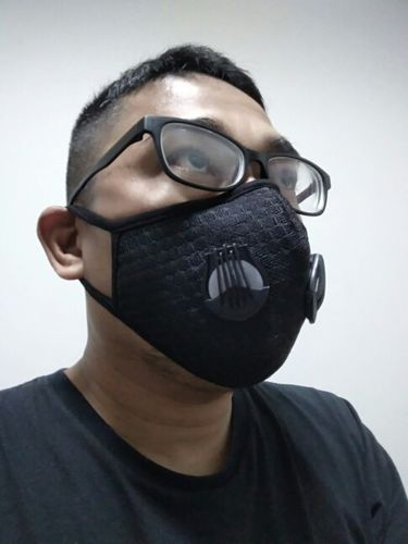 Customer photo review of Performance Activated Carbon Single & Dual Valve Sports Masks