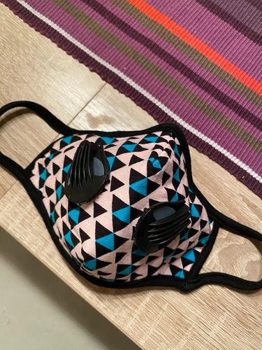 Customer photo review of Performance Activated Carbon Single & Dual Valve Sports Masks