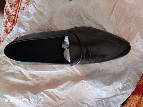 Customer photo review of Full Black Penny Loafers