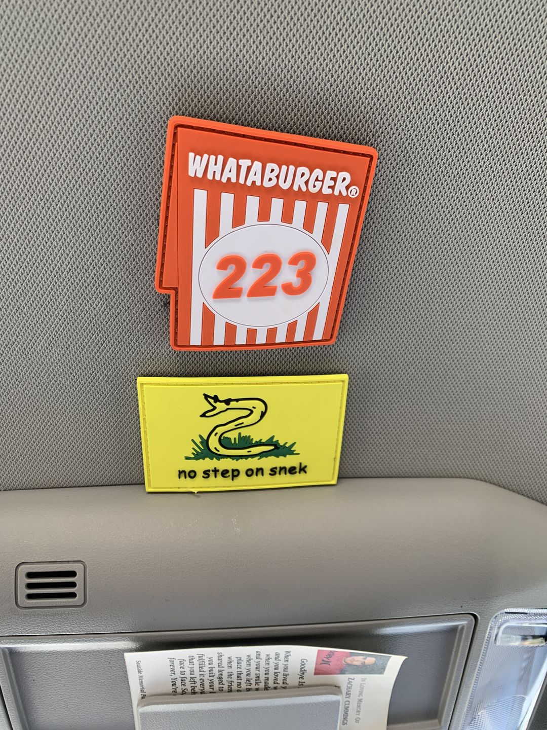 Customer photo review of Whataburger 223 Morale Patch