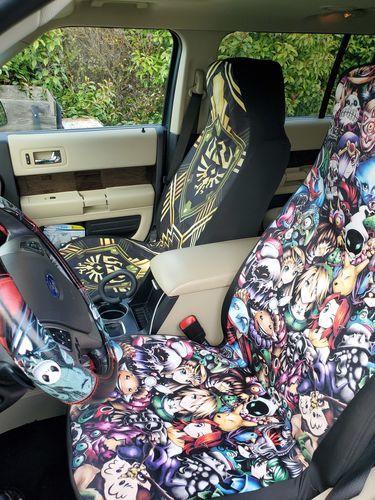 Customer photo review of Legend Of Zelda Shield Seat Covers 101719 Universal Fit