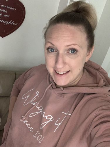 Customer photo review of Personalised Winging It Hoodie (MRK X)