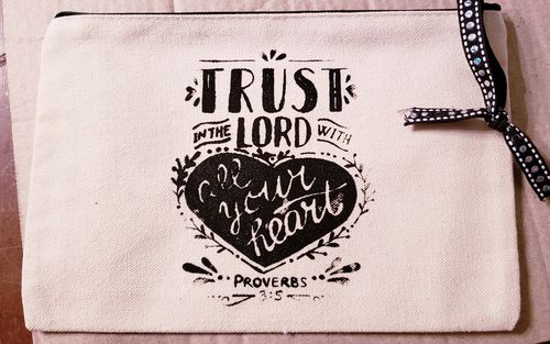 Customer photo review of Mesh Stencil - 2 pack - Pray More, Stress Less - 4.25x11