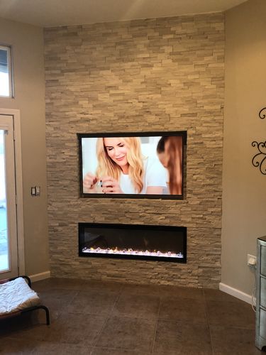 Customer photo review of Dimplex IgniteXL 50" Linear Built in Electric Fireplace