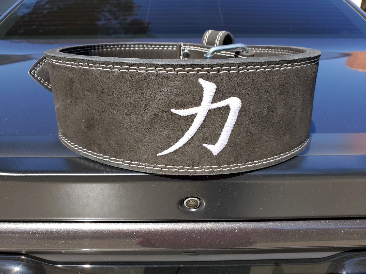 Customer photo review of Strength Shop 13mm Single Prong Belt - IPF Approved - Black
