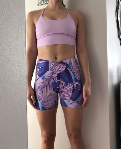 Customer photo review of Tropical Purple Booty Short
