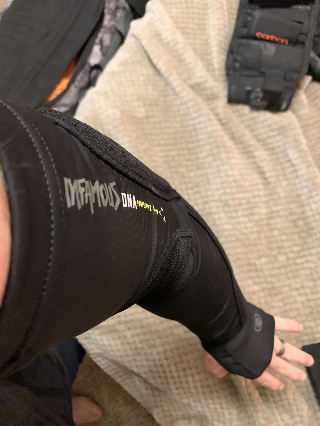 Customer photo review of Infamous PRO DNA Elbow Pads