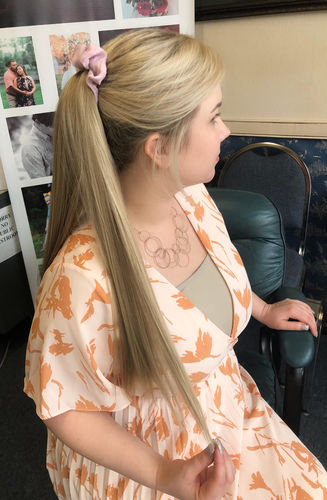 Customer photo review of The Bree Ponytail