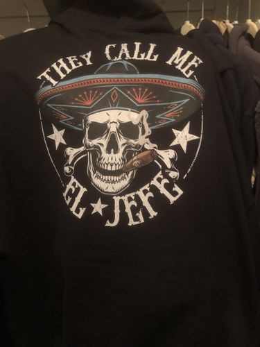 Customer photo review of They Call Me El Jefe OG Chingon Hoodie
